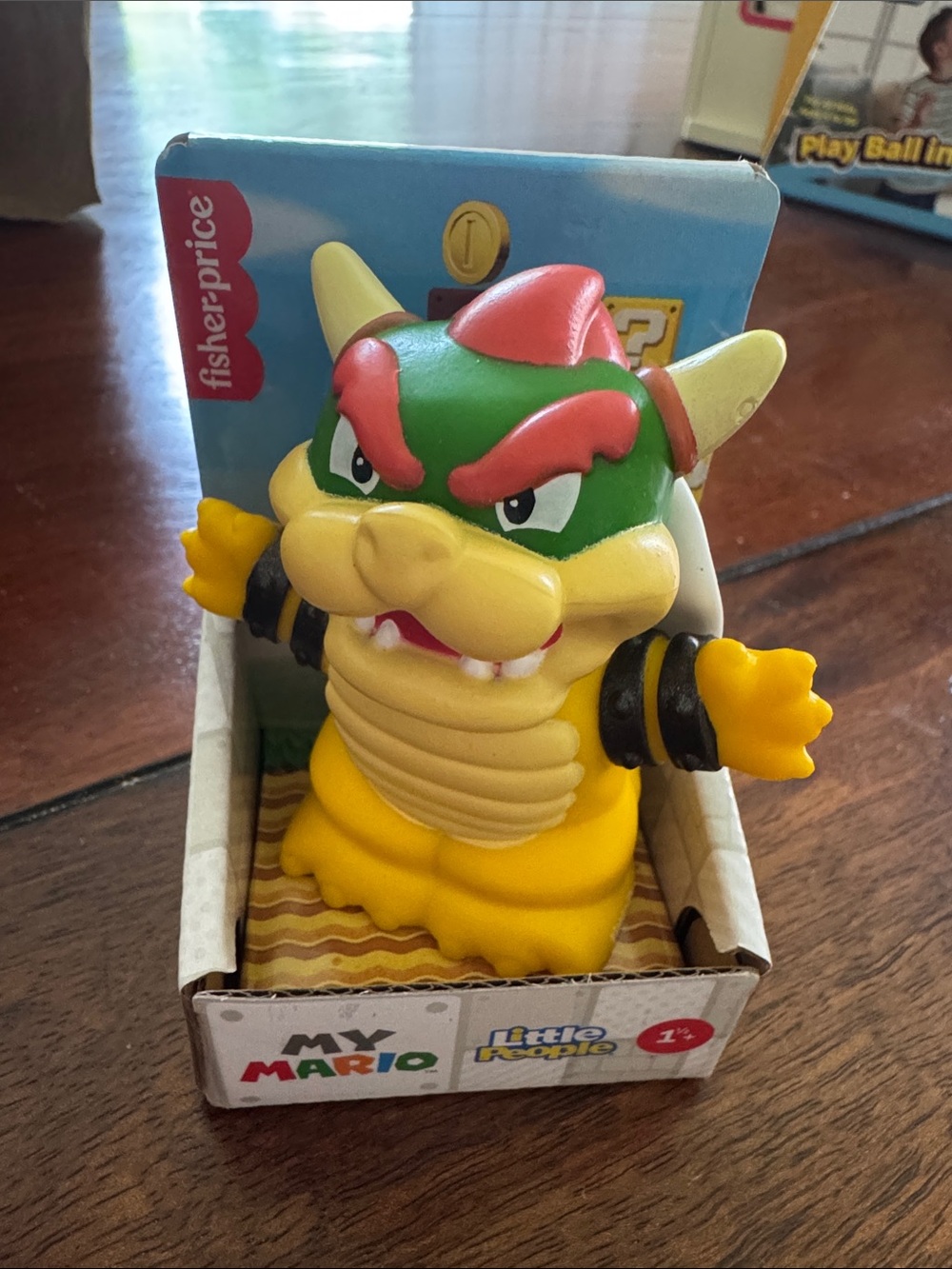Fisher-Price My Mario Little People Bowser Figure - Yellow, Green & Red